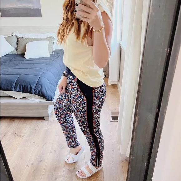 rag & bone Navy Floral Track Pants - Picture 6 of 6